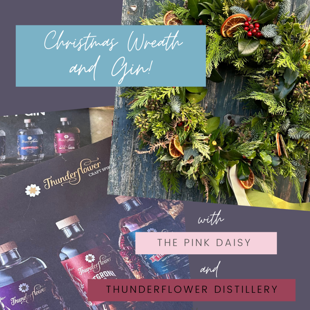 Christmas Wreath Making Workshop with the Thunderflower Distillery