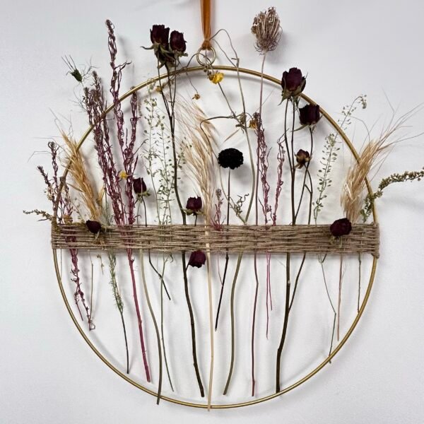 NEW - April Tea and Blooms - Dried Flower Hoop - Image 4