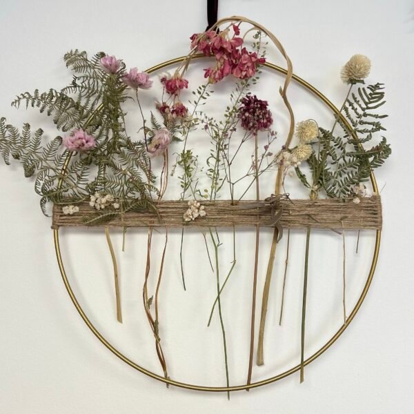 NEW - April Tea and Blooms - Dried Flower Hoop - Image 6