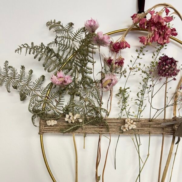 NEW - April Tea and Blooms - Dried Flower Hoop - Image 3