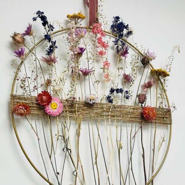 NEW - April Tea and Blooms - Dried Flower Hoop - Image 5